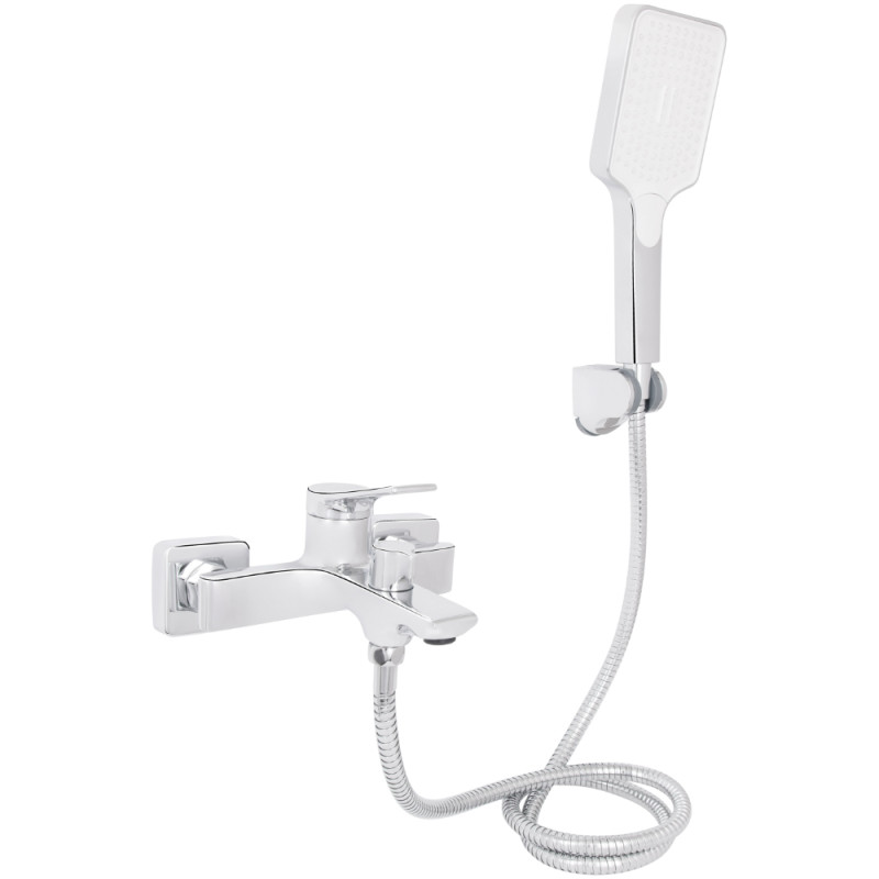 Смеситель для ванны Qtap Arvin с душевым гарнитуром QTARV259CRM48640 Chrome