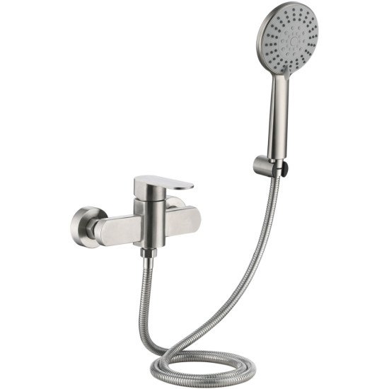 Змішувач для душу Lidz Luna 010 (k35) LDLUN010NKS49191 Nickel