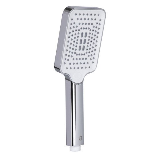 Лейка для ручного душа Qtap Rucni 245x95 мм прямоугольная QTRUC125CRM45779 Chrome/White