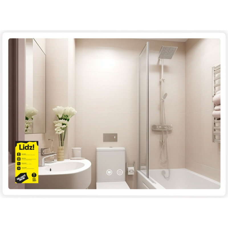 Дзеркало Lidz Orion (OR2) 800х600 з LED-підсвічуванням Touch, з антизапотіванням, з димером, рег. яскравості LDOR80060049294