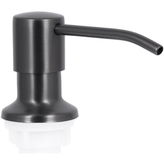 Дозатор для моющего средства Lidz Acsis LA30 Brushed Black PVD, круглый LDACSLA30BLM49827