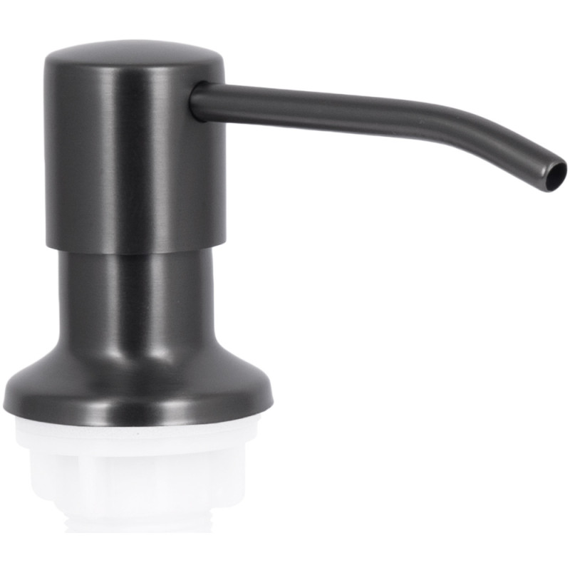 Дозатор для миючого засобу Lidz Acsis LA30 Brushed Black PVD, круглий LDACSLA30BLM49827