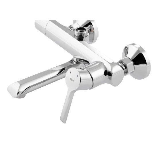 Набор 2в1 Qtap Grand на три потребителя (с изливом) QTGRACRM1004 Chrome + Qtap Grand QTGRACRM001F Chrome