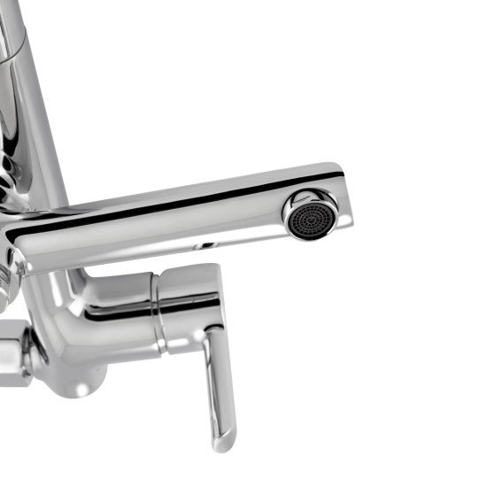 Набор 2в1 Qtap Grand на три потребителя (с изливом) QTGRACRM1004 Chrome + Qtap Grand QTGRACRM001F Chrome