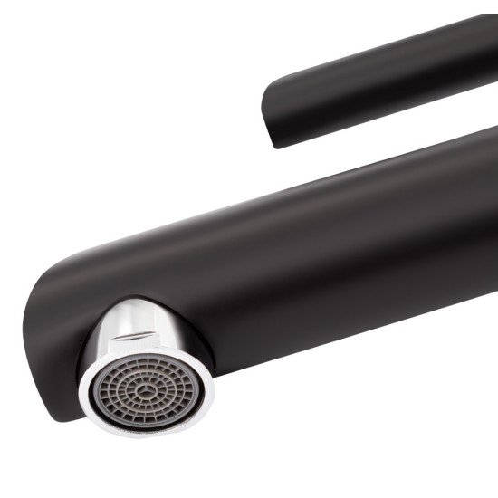 Набор 2в1 Qtap Grand на три потребителя (с изливом) QTGRABCR1004 Chrome/Black + Qtap Grand QTGRABCR001F Chrome/Black