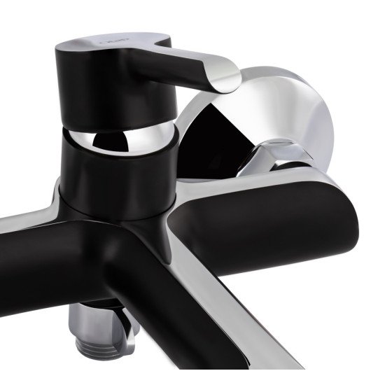 Набор 2в1 Qtap Grand (c душевым гарнитуром) QTGRABCR006 Chrome/Black + Qtap Grand QTGRABCR001F Chrome/Black