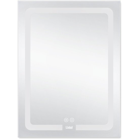 Дзеркало Lidz Kubis 600х800 з LED-підсвічуванням Touch, з антизапотіванням, з димером, рег. яскравості LD78LF9376080