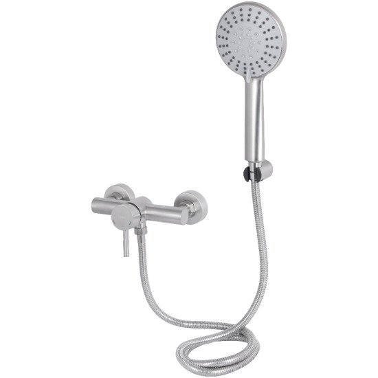 Смеситель для душа Lidz Aria 010 (с душевым гарнитуром) (k35) LDARI010NKS43361 Nickel