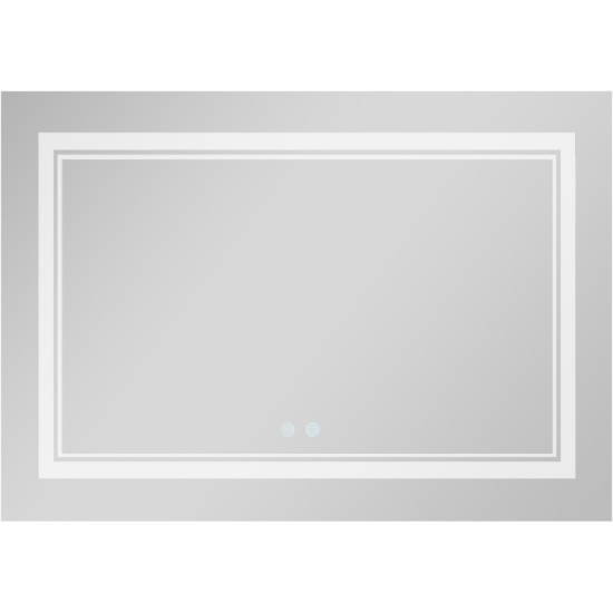 Зеркало Qtap Cardinal 1200х800 с LED-подсветкой Touch, с антизапотеванием, с диммером, рег. темп. цвета (3000-6500K) QT0478C12080