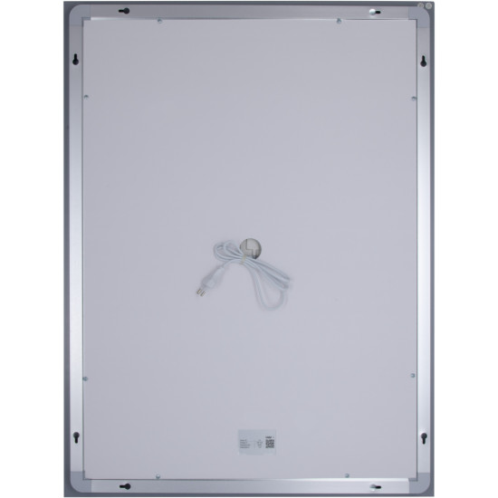 Дзеркало Lidz Kubis 600х800 з LED-підсвічуванням Touch, з антизапотіванням, з димером, рег. яскравості LD78LF9376080