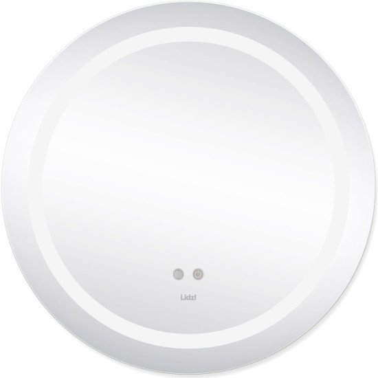 Дзеркало Lidz Aria R600 з LED-підсвічуванням Touch, з антизапотіванням, з димером, рег. яскравості LD78LR600