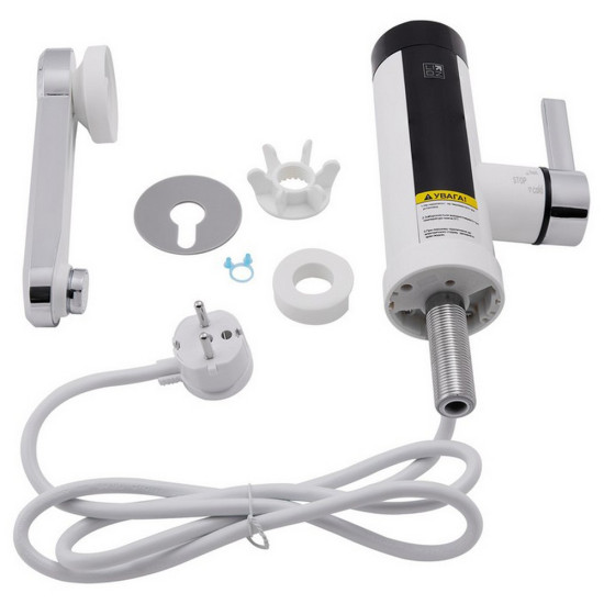 Проточний кран для кухні Lidz Warm 061 LDWAR061WCR35431 White / Chrome