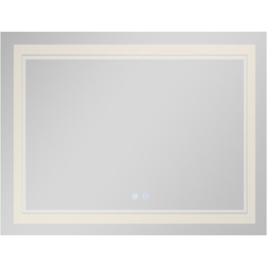 Зеркало Qtap Cardinal (CA1) 1000х800 с LED-подсветкой Touch, с антизапотеванием, с диммером, рег. темп. цвета (3000-6500K) QT0478C10080