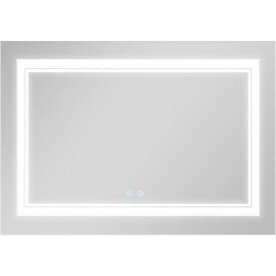 Зеркало Qtap Cardinal 1200х800 с LED-подсветкой Touch, с антизапотеванием, с диммером, рег. темп. цвета (3000-6500K) QT0478C12080