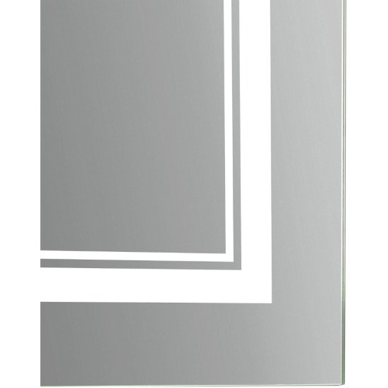 Зеркало Qtap Cardinal 1000х700 с LED-подсветкой Touch, с антизапотеванием, с диммером, рег. темп. цвета (3000-6500K) QT0478C10070