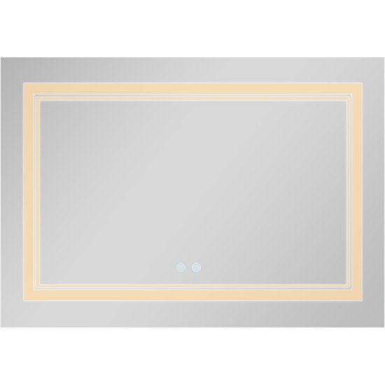 Зеркало Qtap Cardinal 1200х800 с LED-подсветкой Touch, с антизапотеванием, с диммером, рег. темп. цвета (3000-6500K) QT0478C12080