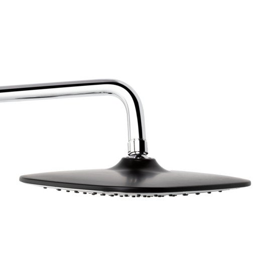 Набор 2в1 Qtap Grand на три потребителя (с изливом) QTGRABCR1004 Chrome/Black + Qtap Grand QTGRABCR001F Chrome/Black