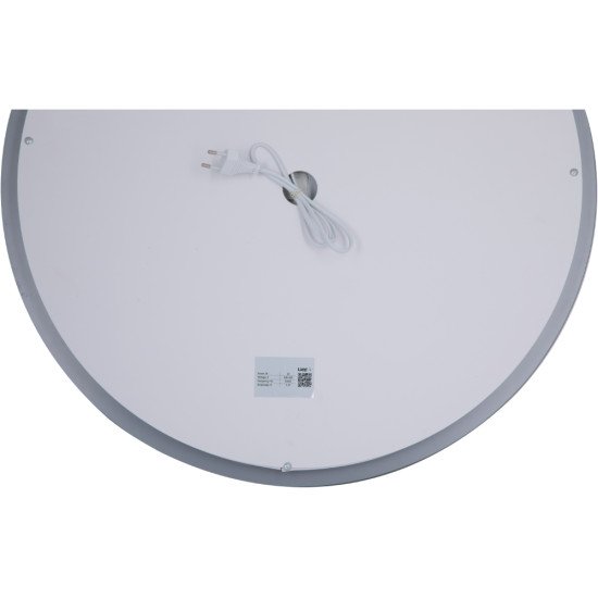 Дзеркало Lidz Aria R600 з LED-підсвічуванням Touch, з антизапотіванням, з димером, рег. яскравості LD78LR600