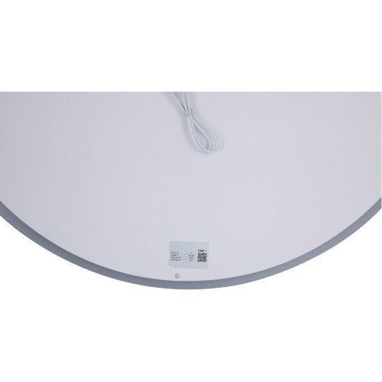Дзеркало Lidz Aria R800 з LED-підсвічуванням Touch, з антизапотіванням, з димером, рег. яскравості LD78LR800