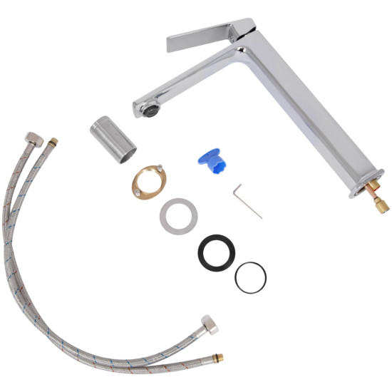 Змішувач для раковини високий Qtap Capricorn, Chrome (k26) QTCAP1060H102C48220
