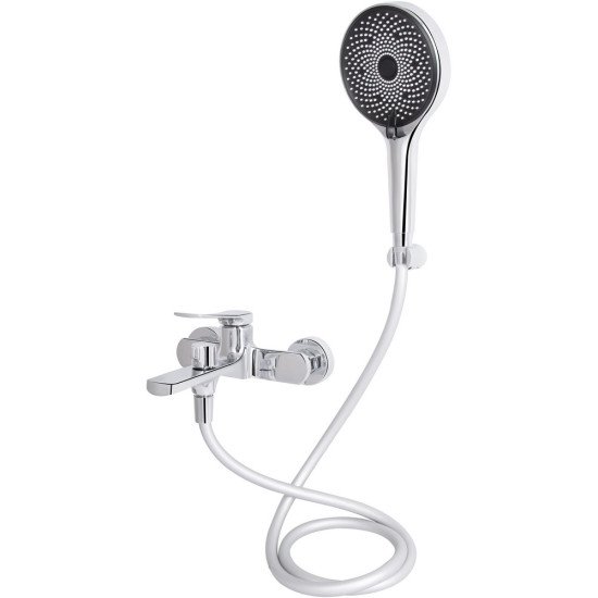 Смеситель для ванны Qtap Slavonice (c душевым гарнитуром) QTSLV259CRM48034 Chrome
