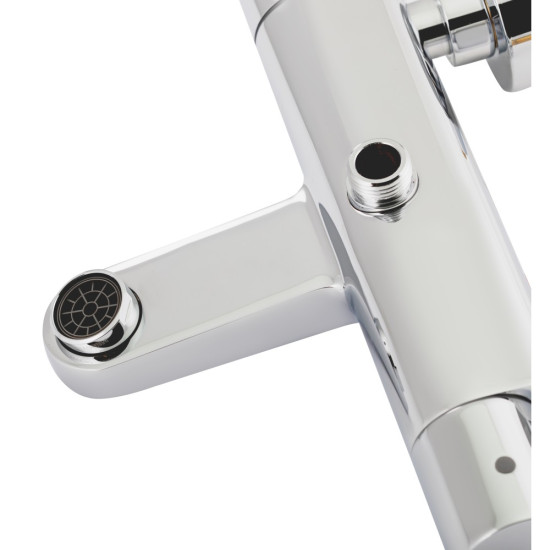 Смеситель для ванны Qtap Votice термостатический QTVOT30T1051GC Chrome