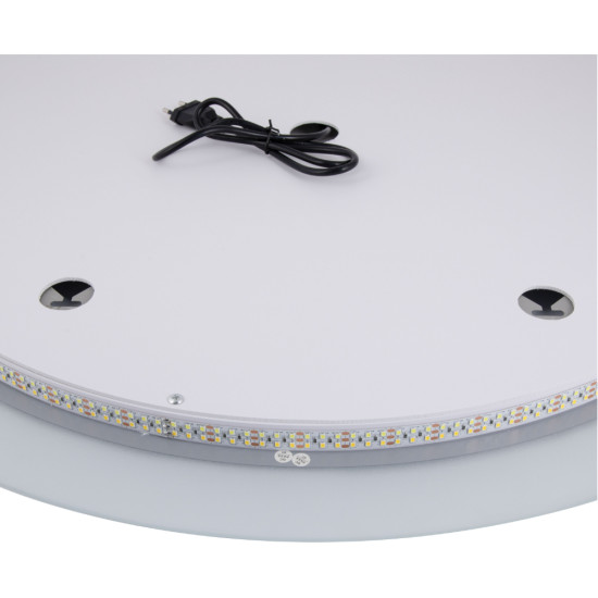 Дзеркало Qtap Taurus R600 з LED-підсвічуванням Touch, з антизапотіванням, з димером, рег. темп. кольору (3000-6500K) QT2478R607