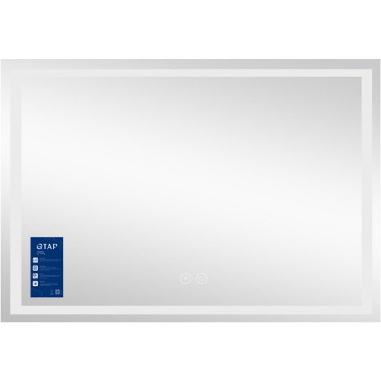 Дзеркало Qtap Mideya MI1) 1200х800 з LED-підсвічуванням Touch, з антизапотіванням, димером QT2078F613W