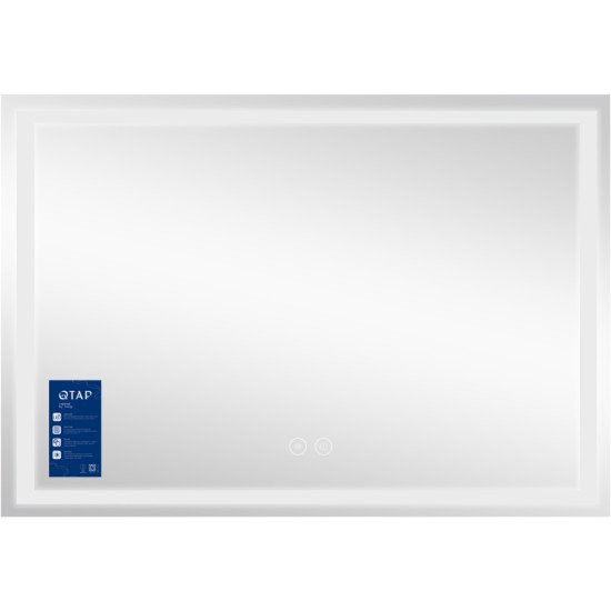 Дзеркало Qtap Mideya MI1) 1200х800 з LED-підсвічуванням Touch, з антизапотіванням, димером QT2078F613W