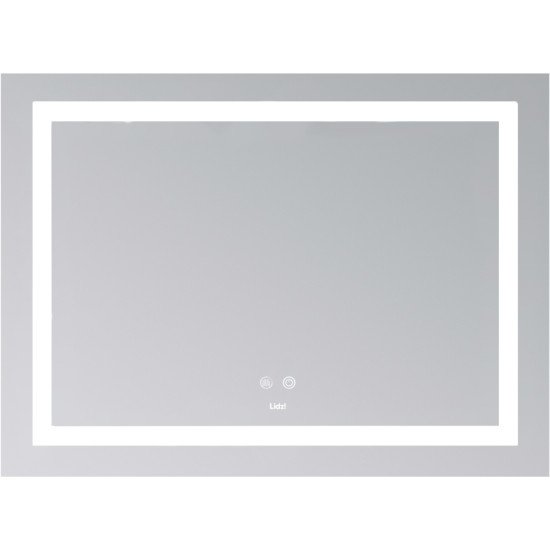Дзеркало Lidz Kubis (KU1) 900х700 з LED-підсвічуванням Touch, з антизапотіванням, з димером, рег. яскравості LD78LF904907048451