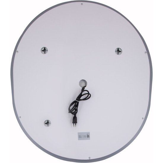 Зеркало Qtap Gemini 800х700 с LED-подсветкой Touch, с антизапотеванием, с диммером, рег. темп. цвета (3000-6500K) QT2578R8070