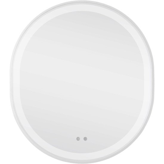 Зеркало Qtap Gemini 800х700 с LED-подсветкой Touch, с антизапотеванием, с диммером, рег. темп. цвета (3000-6500K) QT2578R8071W