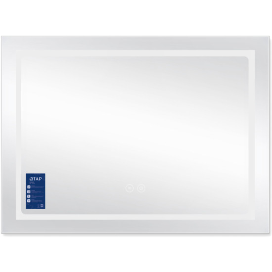 Дзеркало Qtap Mideya (DC-F904) 800х600 з LED-підсвічуванням Touch, з димером QT2078F904W