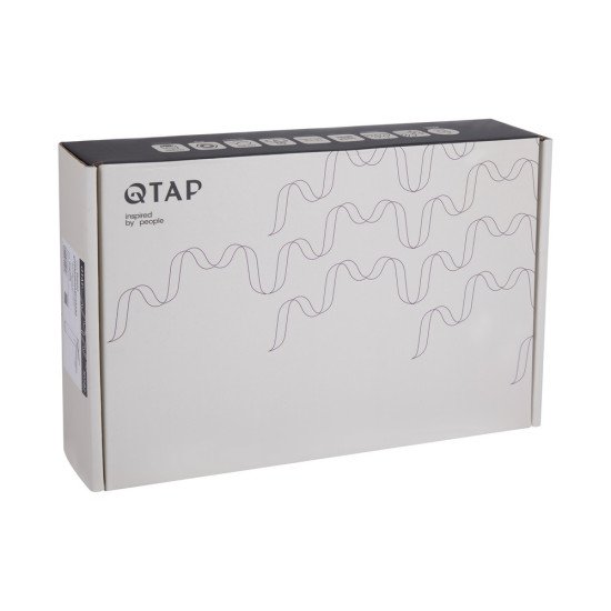 Змішувач для раковини Qtap Presto високий QTPRE269GRP45582 Graphite