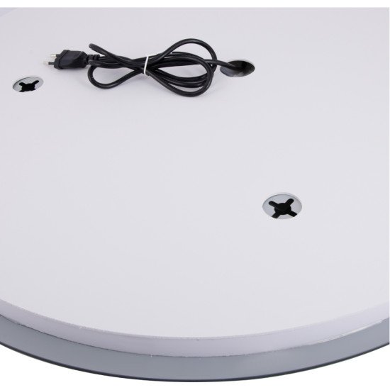 Зеркало Qtap Gemini 800х700 с LED-подсветкой Touch, с антизапотеванием, с диммером, рег. темп. цвета (3000-6500K) QT2578R8070