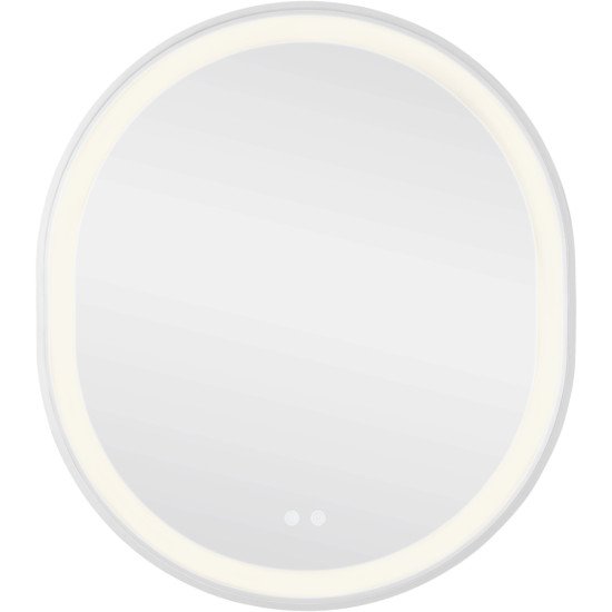 Зеркало Qtap Gemini 800х700 с LED-подсветкой Touch, с антизапотеванием, с диммером, рег. темп. цвета (3000-6500K) QT2578R8071W