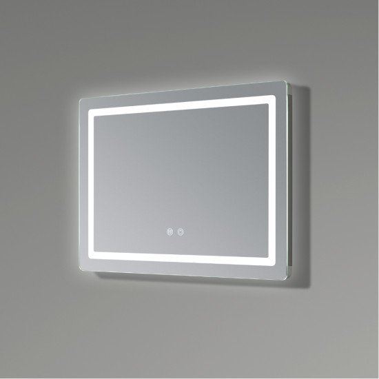 Зеркало Qtap Mideya (DC-F614) 700х500 с LED-подсветкой Touch, с антизапотеванием, диммером QT2078NCF07050W