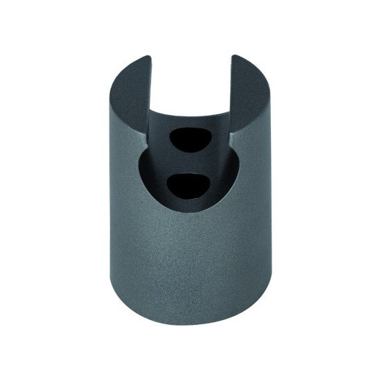 Держатель для ручного душа Qtap Spojeni округлый QT829910842854GRP Graphite