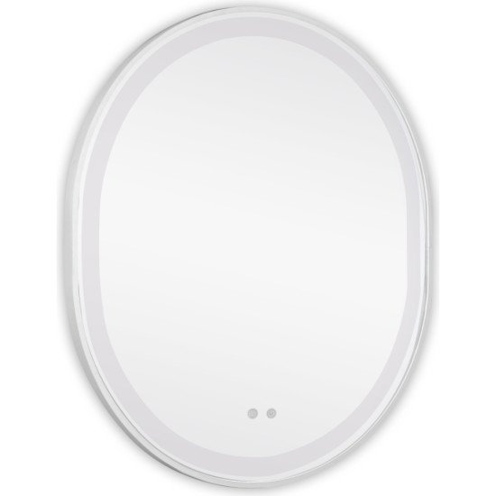 Дзеркало Qtap Gemini 800х700 з LED-підсвічуванням Touch, з антизапотіванням, з димером, рег. темп. кольору (3000-6500K) QT2578R8071W