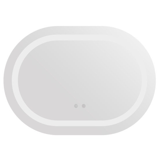 Дзеркало Qtap Gemini 650х900 з LED-підсвічуванням Touch, з антизапотіванням, з димером, рег. темп. кольору (3000-6500K) QT2578R6590