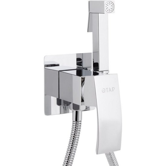 Набор для гигиенического душа Qtap Swan Cascada прямоугольный QTSWA262CRM45567 Chrome