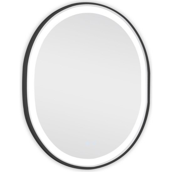 Дзеркало Qtap Gemini 800х700 з LED-підсвічуванням Touch, з антизапотіванням, з димером, рег. темп. кольору (3000-6500K) QT2578R8072B
