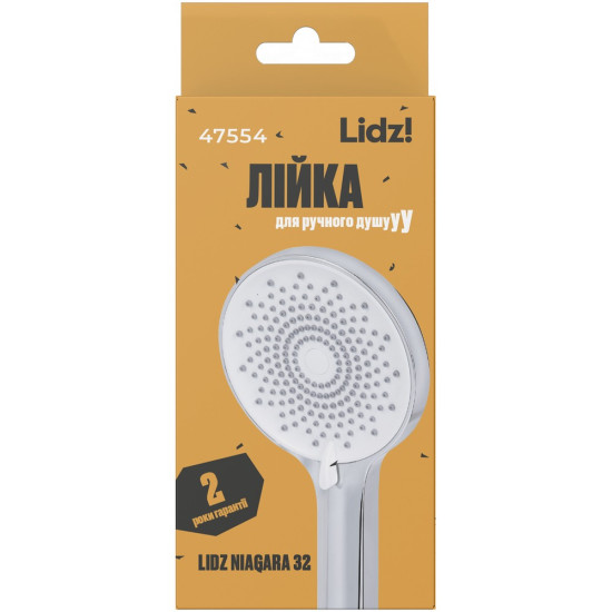 Лійка для ручного душу Lidz Niagara 32 120 мм округла LDNIA32CRM47554 Chrome