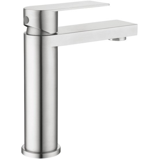 Смеситель для раковины низкий Lidz Nexus 001F (k35) LDNEX001FNKS49184 Nickel