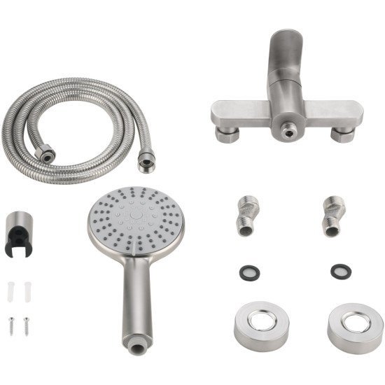 Змішувач для душу Lidz Luna 010 (k35) LDLUN010NKS49191 Nickel