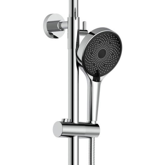 Душова система універсальна Qtap Sloup на два споживача QT57103OC Chrome