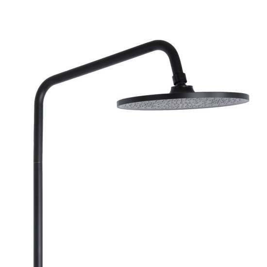 Душова система універсальна Qtap Taurus на три споживача (з виливом) QTTAU111BLM45666 Black Matt