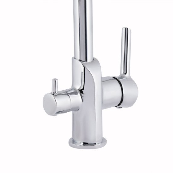 Смеситель для кухни Qtap Grand с подключением для питьевой воды QTGRA362CRM45667 Chrome