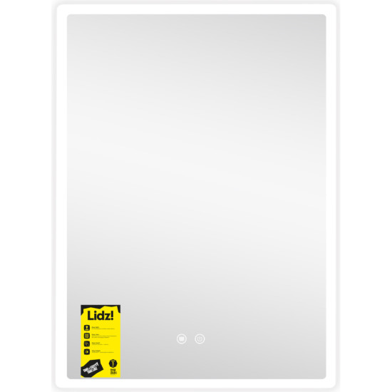 Дзеркало Lidz Orion (OR2) 600х800 з LED-підсвічуванням Touch, з антизапотіванням, з димером, рег. яскравості LDOR60080049292