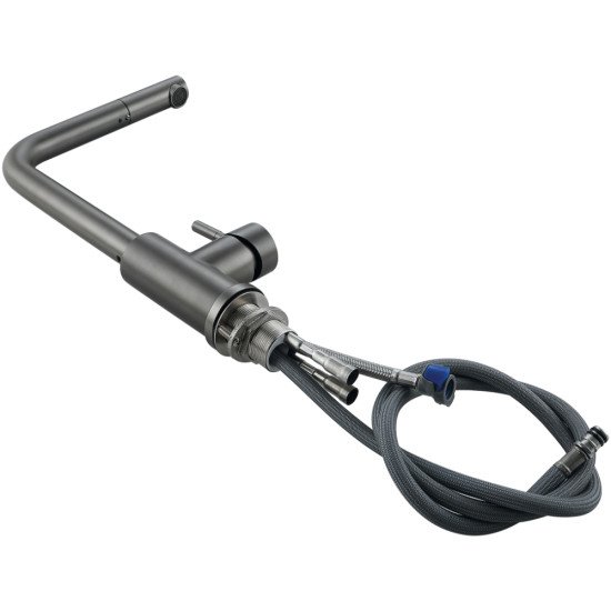Смеситель для кухни Lidz Aria 015FL1 (k35) с выдвижным изливом LDARI015FL1GRP49561 Graphite